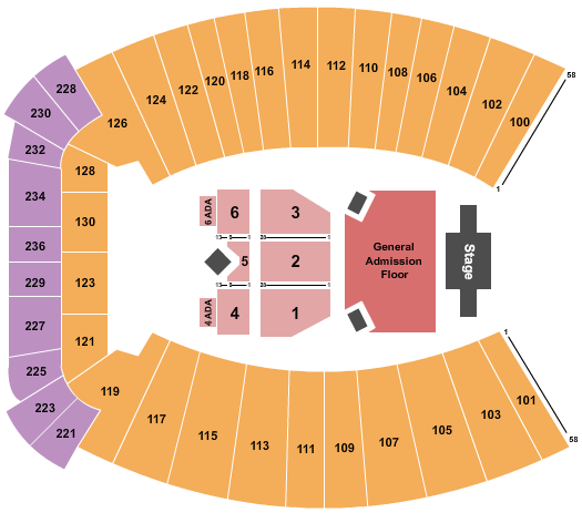 Joan C. Edwards Stadium Zach Bryan Seating Chart